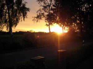 ondergaande zon