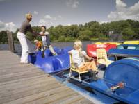 Waterfietsen op de Vechtesee